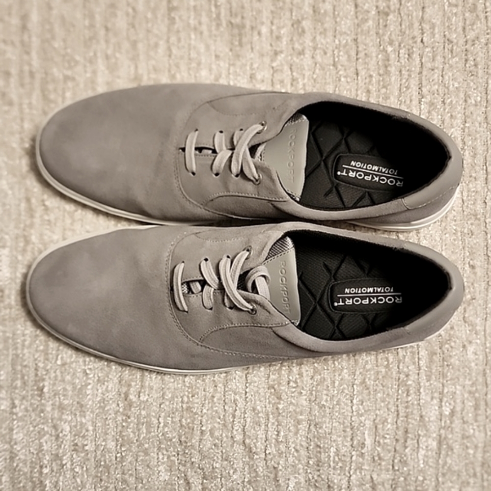 Rockport Total Motion Grey Suede, 12